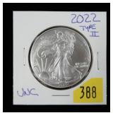2022 American Silver Eagle, Unc.