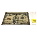 Canadian 25-cent note, series of 1923
