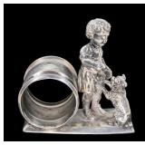 Figural napkin ring, Meriden Comp., silver plate,