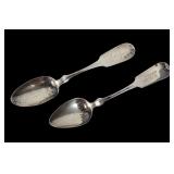 x2- Sterling silver teaspoons,