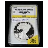 2011-W American Silver Eagle, LVCS slab certified