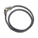 Sterling silver 17.5" heavy rope mesh necklace