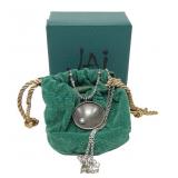 Jai sterling silver 18" pearl accent necklace with