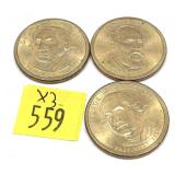 x3- Presidential dollars, -x3 dollars, Sold by the
