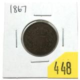 1867 2-cent piece
