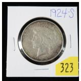 1924-S Peace dollar