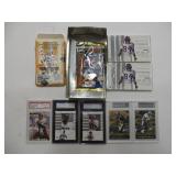 Lot, graded football cards- some with wrappers: