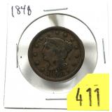1848 U.S. Large cent