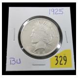 1925 Peace dollar, BU