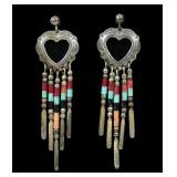 Vintage sterling silver Southwestern design post