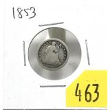 1853 half dime