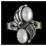 Sterling silver Southwestern design mother of