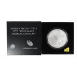2015 America the Beautiful 5 oz. .999 silver Unc.