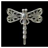 Sterling silver dragonfly ring, size 7