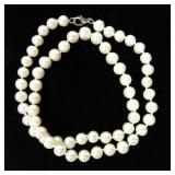 18" 6-7mm freshwater pearl necklace with sterling