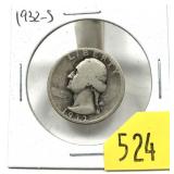 1932-S Washington quarter