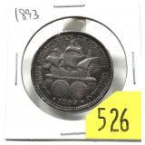 1893 Columbian half dollar