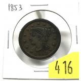 1853 U.S. Large cent