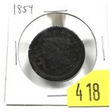 1854 U.S. Large cent