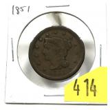 1851 U.S. Large cent