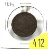1849 U.S. Large cent