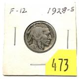 1928-S Buffalo nickel