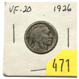 1926 Buffalo nickel