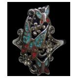 Sterling silver vintage butterflies and flowers