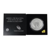 2015 America the Beautiful 5 oz. .999 silver Unc.