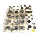 Lot, world coins with silver, 83 pcs.