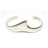 Mexican sterling silver freeform cuff bracelet,