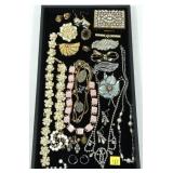 Lot, fashion jewelry, inlcuding Monet, Coro, Sarah