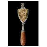 Sajen sterling silver gold wash druzy quartz