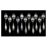 x11- Sterling silver teaspoons, -x11 spoons, Sold