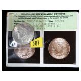 1902-O Morgan dollar, gem BU