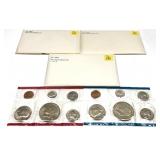 x3- Mint sets 1973-1976, -x3 sets, Sold by the