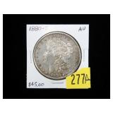1880-S Morgan dollar, AU