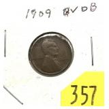 1909 VDB Lincon cent