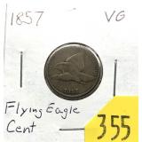 1857 Flying Eagle cent