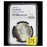 1879-S Morgan dollar, NGC slab certified