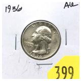 1936 Washington quarter