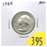 1935 Washington quarter