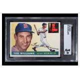 Ted Williams 1955 Topps #2, SGC 3 rated card