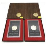 x2- 1972-S Eisenhower Proof dollars, -x2 dollars,