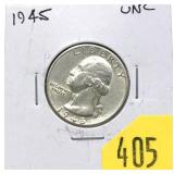1945 Washington quarter