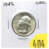 1943 Washington quarter
