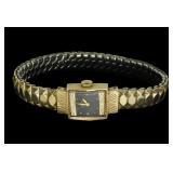 14K Yellow gold Hamilton Art Deco design ladies