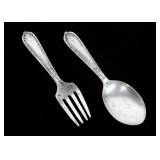 Lot, sterling "Alvin" child