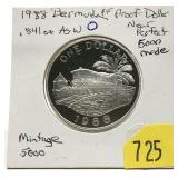 1988 Bermuda Proof dollar