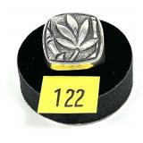 Sajen sterling silver botanical design ring,